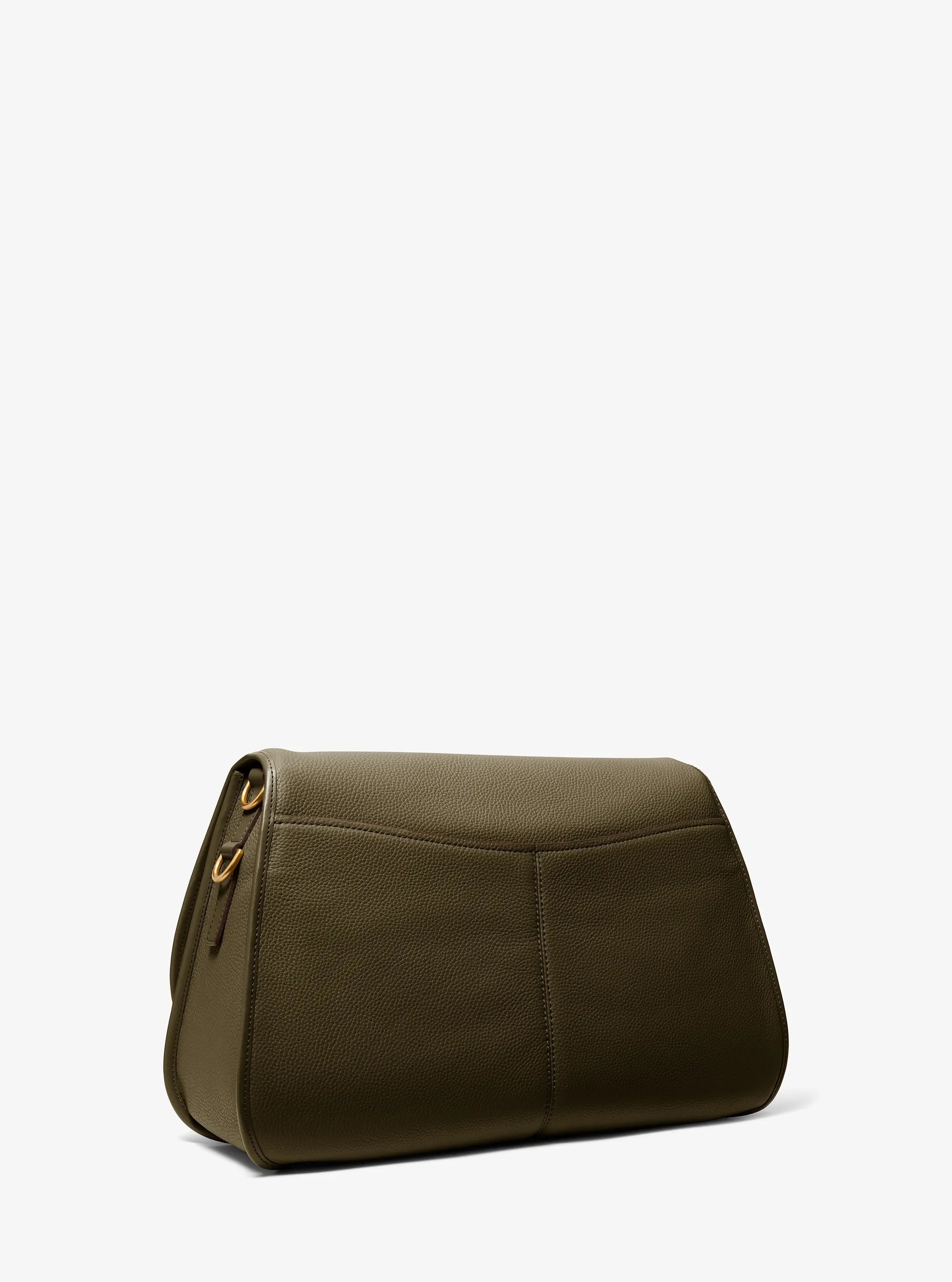 Convertible Flap Messenger Leather Bag With Dual Interchangeable Adjustable Carrying Straps