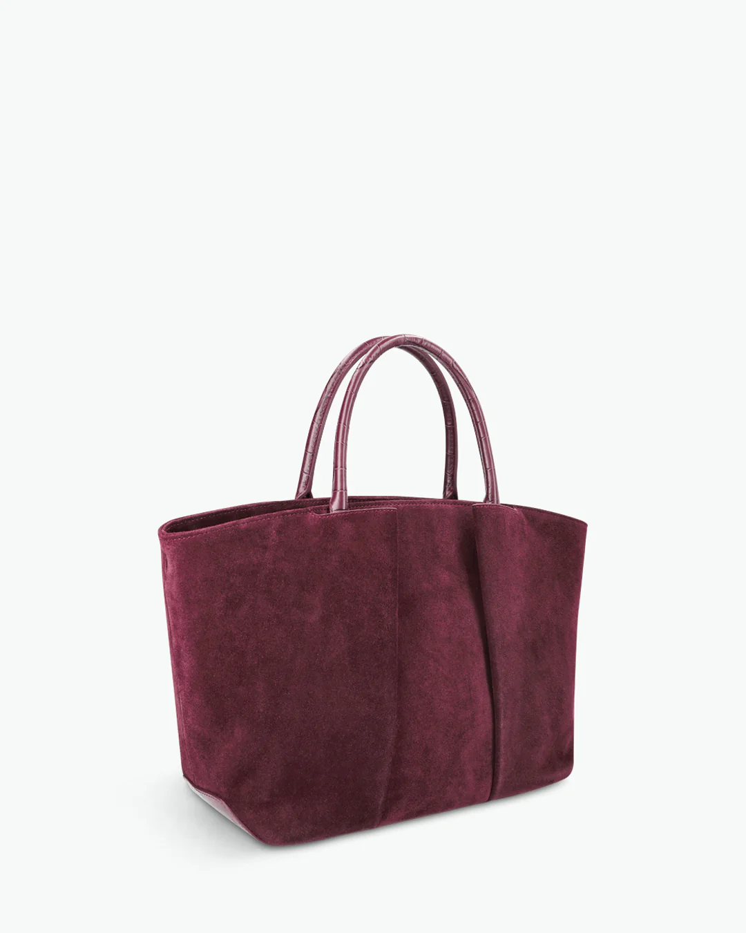Compact Mini Tote Velvet Bag With Reinforced Base, Dual Carry Handles and Adjustable Crossbody Strap
